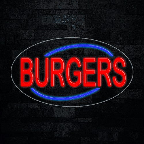 Burgers Flex-Led Sign