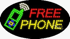 Free Phone LED Sign