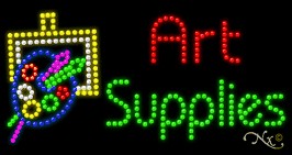 Art Supplies LED Sign