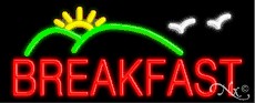 Breakfast Logo Neon Sign