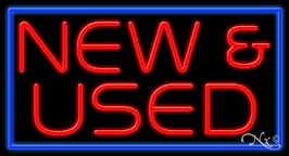 New & Used Business Neon Sign