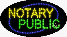 Notary Public LED Sign