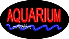 Aquarium Flashing Neon Sign