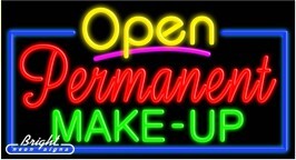 Permanent Make Up Open Neon Sign