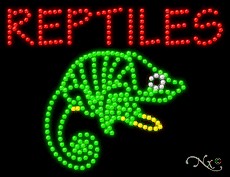Reptiles LED Sign