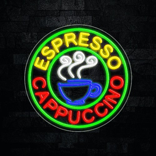 Espresso Cappuccino Flex-Led Sign