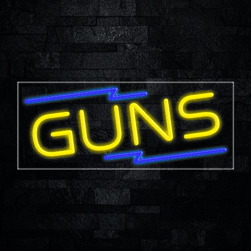 Guns Flex-Led Sign