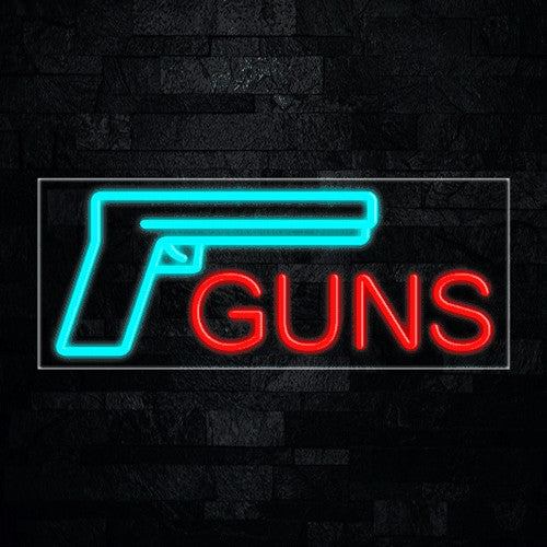Guns, Logo Flex-Led Sign