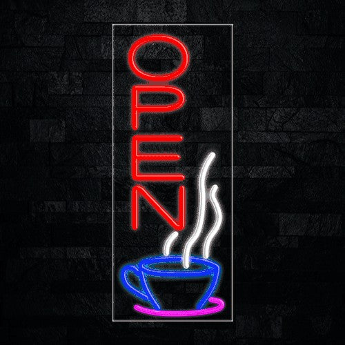 Open (cup,vertical) Flex-Led Sign