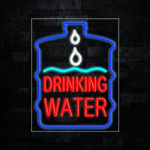 Drinking Water Flex-Led Sign