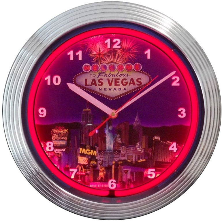 Las Vegas Strip Neon Clock