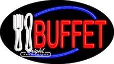Buffet Flashing Neon Sign
