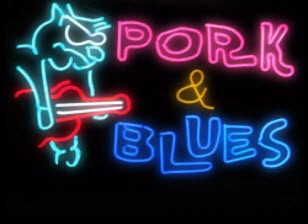 Pork and Blues Neon Sign