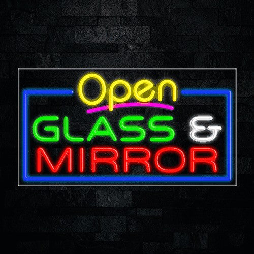 Glass & Mirror Flex-Led Sign