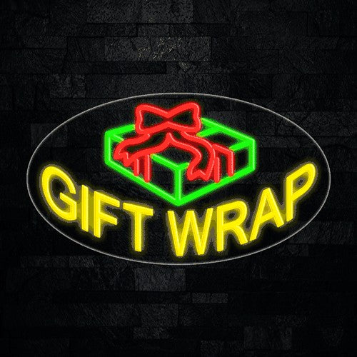 Gift Wrap Flex-Led Sign