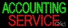 Accounting Service LED Sign