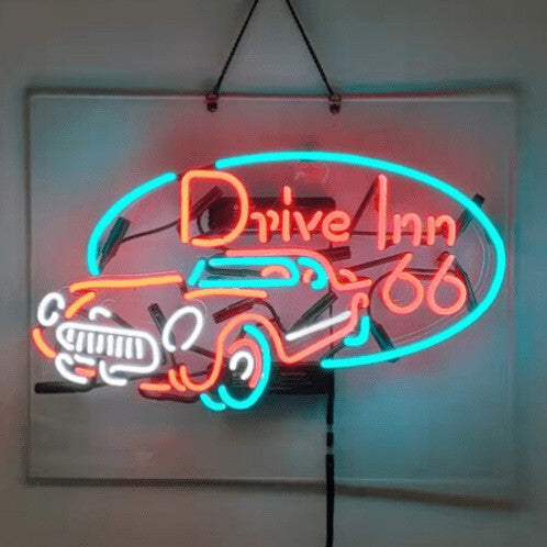 Drive Inn 66 Neon Sign