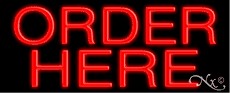 Order Here Neon Sign