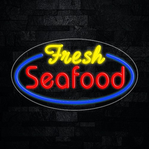 Fresh Seafood Flex-Led Sign