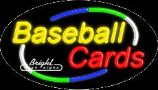 Baseball Cards Neon Sign
