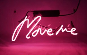 Simple Move Me Sign Move me Neon Sign only $129.00 - NEW***Small Neon Big Message ...