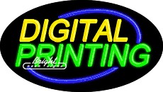Digital Printing Flashing Neon Sign