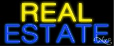 Real Estate Homes Neon Sign