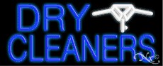 Dry Cleaners Logo Neon Sign