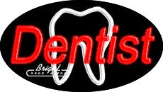 Dentist Flashing Neon Sign