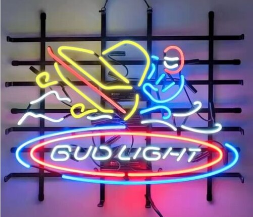 Bud Light Snowmobile Neon Sign