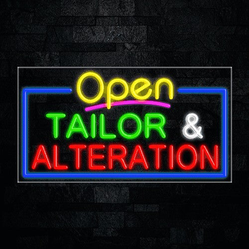 Tailor & Alteration Flex-Led Sign