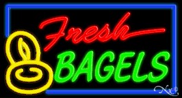 Fresh Bagels Neon Sign