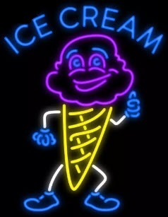 Cool Ice Cream Neon Sign