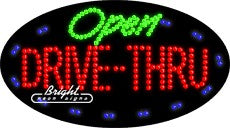Open Drive-Thru LED Sign