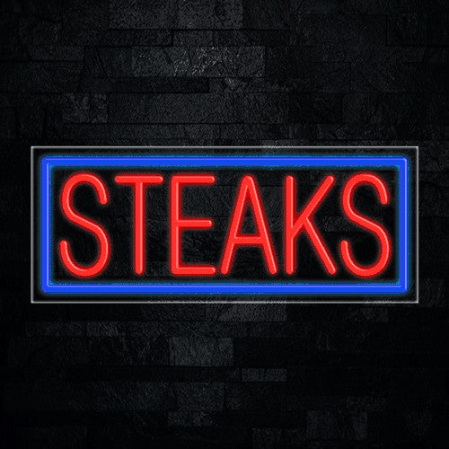 Steaks Flex-Led Sign