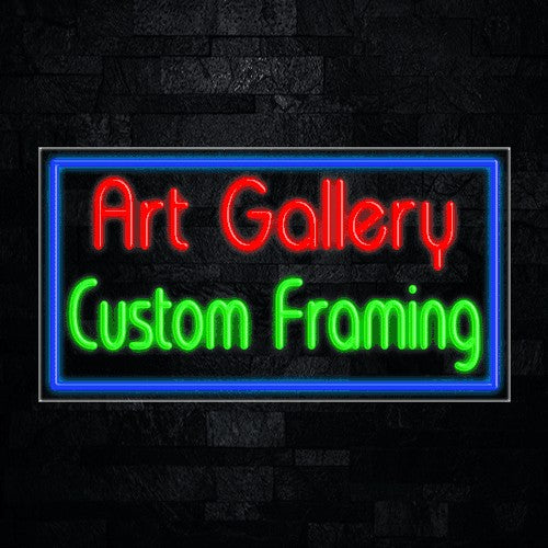 Art Gallery Custom Frm Flex-Led Sign