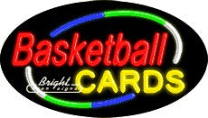 Basketball Cards Neon Sign
