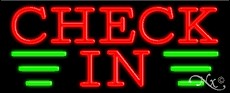 Check In Business Neon Sign