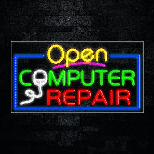Computer Repair Flex-Led Sign