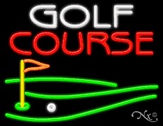 Golf Course Business Neon Sign