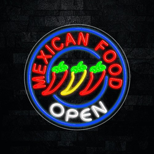 Mexican Food Flex-Led Sign