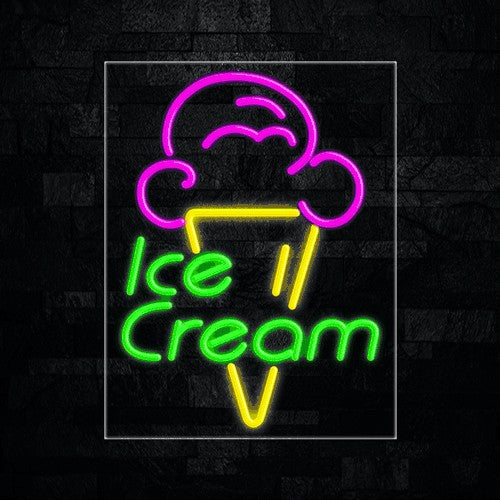 Ice Cream Flex-Led Sign