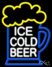 Ice Cold Beer Business Neon Sign