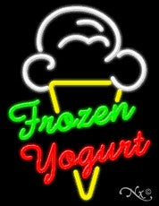 Frozen Yogurt Business Neon Sign