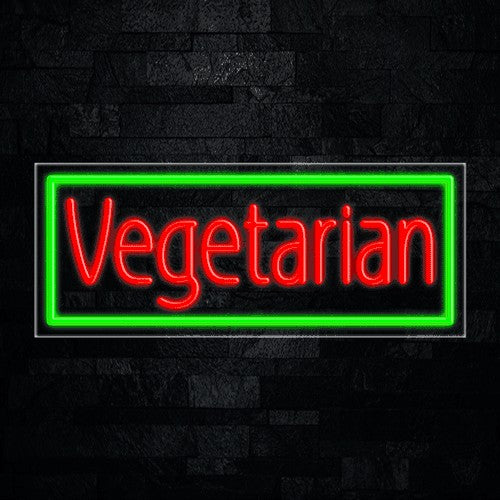Vegetarian Flex-Led Sign