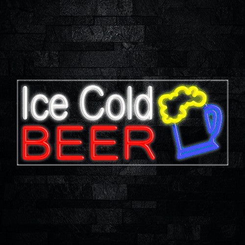Ice Cold Beer Flex-Led Sign