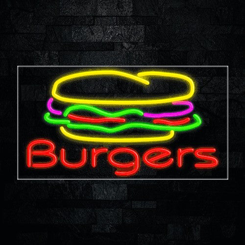 Burgers Flex-Led Sign