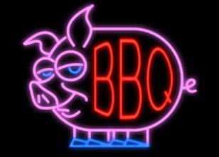 BBQ Pig Image Neon Sign