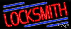 Locksmith Business Neon Sign