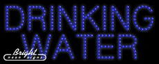 Drinking Water LED Sign